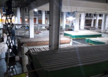 RENUEVAN TODA LA ILUMINACION INTERIOR DEL MERCADO HIDALGO