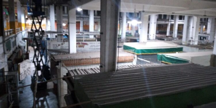 RENUEVAN TODA LA ILUMINACION INTERIOR DEL MERCADO HIDALGO