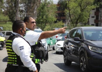 POLICÍA VIAL DESPLIEGA DISPOSITIVO POR ARRANQUE DEL PROGRAMA “VIALIDADES POTOSÍNAS” EN LA COL. AVIACIÓN