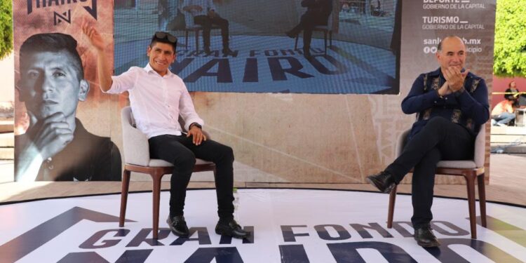 EL CICLISTA COLOMBIANO NAIRO QUINTANA VISITO TIERRAS POTOSINAS