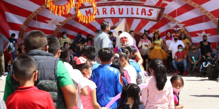 GOBIERNO DE LA CAPITAL Y ATLÉTICO DE SAN LUIS FESTEJAN A NIÑAS Y NIÑOS EN SU DIA