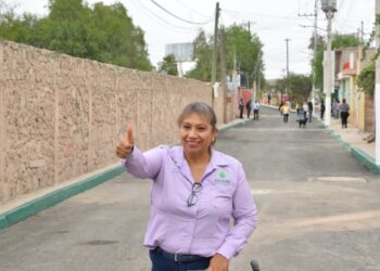 ENTREGA ALCALDESA PAVIMENTACIÓN EN PROLONGACIÓN PORFIRIO DÍAZ