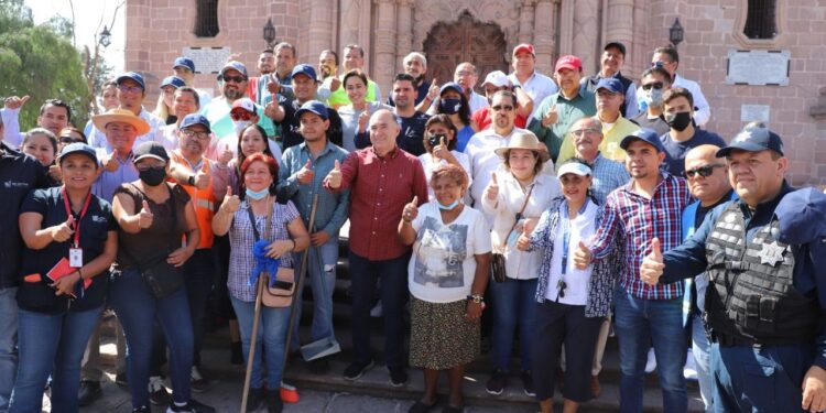 EL EJÉRCITO MEXICANO SE SUMA AL MUNICIPIO EN EL DOMINGO DE PILAS DE LA CALZADA DE GUADALUPE￼