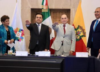 ALCALDE POTOSINO TOMA PROTESTA COMO VICEPRESIDENTE DE LA ASOCIACION DE CIUDADES PATRIMONIO