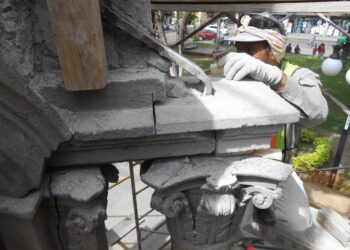 REHABILITAN LA COLUMNA DE LA INDEPENDENCIA EN EL CENTRO HISTÓRICO