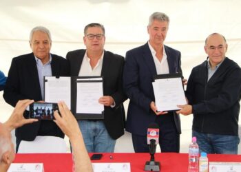 MUNICIPIO Y ATLETICO SAN LUIS FIRMAN COMODATO PARA EL USO DEL CAMINO A LA PRESA