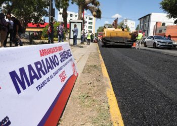 DA MUNICIPIO BANDERAZO DE ARRANQUE A LA MODERNIZACIÓN DE LA AVENIDA MARIANO JIMÉNEZ
