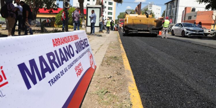 DA MUNICIPIO BANDERAZO DE ARRANQUE A LA MODERNIZACIÓN DE LA AVENIDA MARIANO JIMÉNEZ