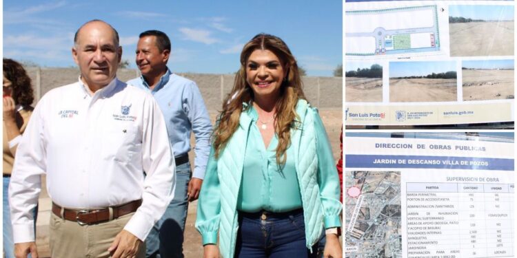 SUPERVISAN TERRENOS DEL NUEVO PANTEON DE VILLA DE POZOS