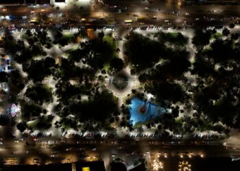 INSTALA MUNICIPIO ALUMBRADO TÁCTICO EN LA ALAMEDA JUAN SARABIA