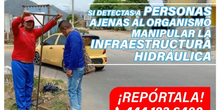 PIDE INTERAPAS DENUNCIAR A QUIENES DAÑEN LA INFRAESTRUCTURA HIDRÁULICA