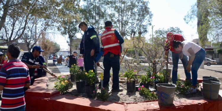 MUNICIPIO Y VECINOS UNEN ESFUERZOS PARA RESCATAR EL JARDÍN DE LA ROSA, EN LA COLONIA INDEPENDENCIA