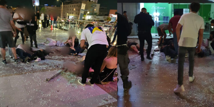 MUNICIPIO ATIENDE ACCIDENTE EN PLAZA COMERCIAL DEL PONIENTE DE LA CIUDAD