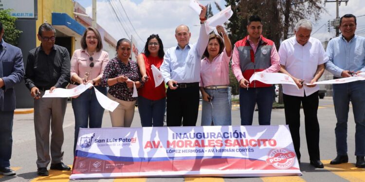 ENTREGA ALCALDE GALINDO LA REHABILITADA AVENIDA MORALES-SAUCITO