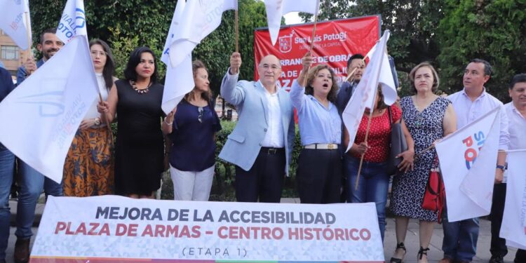 ALCALDE ARRANCA OBRAS PARA FORTALECER LA INCLUSION Y ACCESABILIDAD EN EL CENTRO HISTORICO