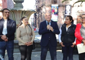 ALCALDE ENCABEZA CUARTO DÍA DE TALACHA EN EL JARDÍN DE SAN FRANCISCO