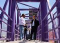 SUPERVISA ALCALDE PUENTE PEATONAL CON ELEVADOR EN LA SALVADOR NAVA