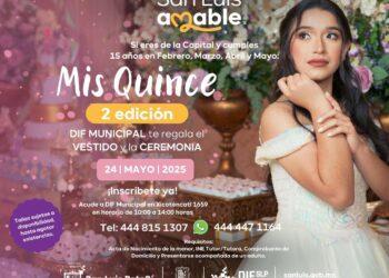 DIF CAPITALINO CELEBRARÁ LA SEGUNDA EDICIÓN DE “MIS XV” PARA BENEFICIAR A FAMILIAS POTOSINAS