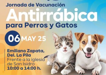 REALIZAN JORNADA DE VACUNACIÓN ANTIRRÁBICA ESTE MARTES EN LA DELEGACIÓN LA PILA