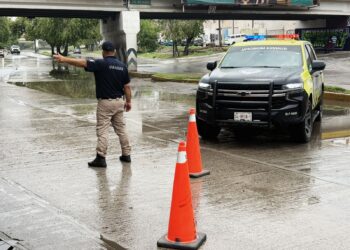 POR FUERTE LLUVIA MANTIENE SSPC CAPITALINA ATENCIONES CONSTANTES SOBRE VIALIDADES