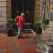 LIMPIAN PASAJE HIDALGO CON HIDROLAVADO NOCTURNO