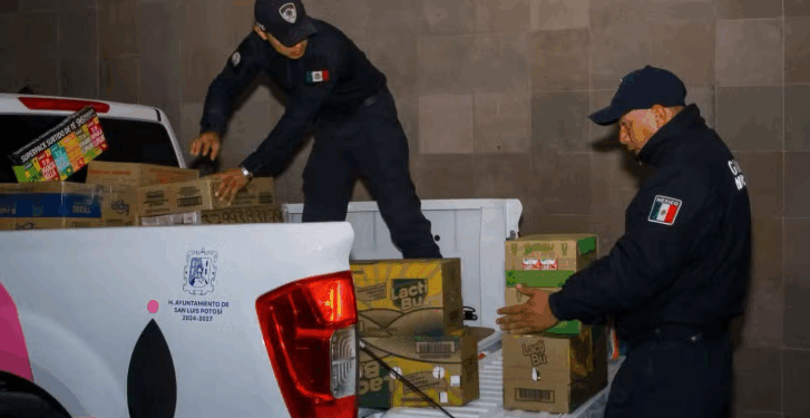 MUNICIPIO DE LA CAPITAL ENVIA APOYO A DANMIFICADOS POR LAS LLUVIAS EN LA HUASTECA