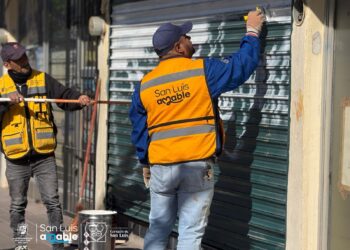 INTENSIFICAN RETIRO DE GRAFITI EN CARRANZA PARA PRESERVAR EL CENTRO HISTÓRICO