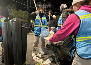 INTENSIFICAN LABORES DE LIMPIEZA POR FESTIVIDADES EN BARRIO EL SAUCITO