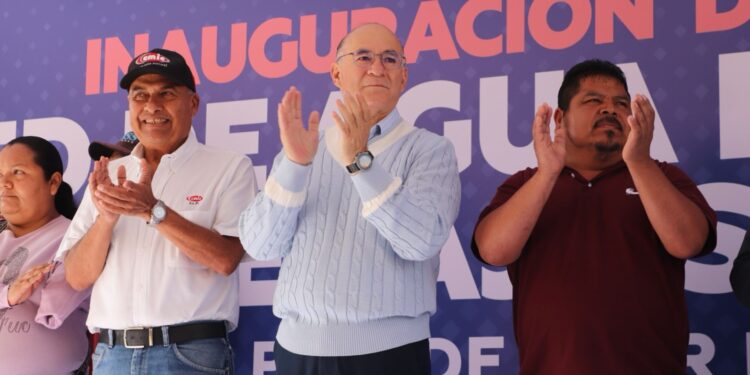 INAUGURAN RED HIDRÁULICA Y DRENAJE EN TIERRA BLANCA