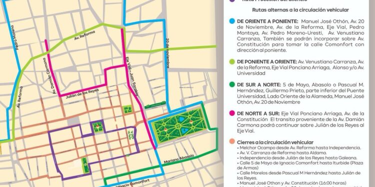 LISTO EL OPERATIVO VIAL CON MOTIVO DE LA PROCESIÓN DEL SILENCIO