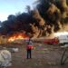 PROTECCIÓN CIVIL MUNICIPAL COLABORA EN EL COMBATE AL INCENDIO EN EJE 124